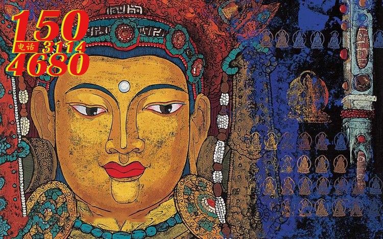 藏族壁画佛像头