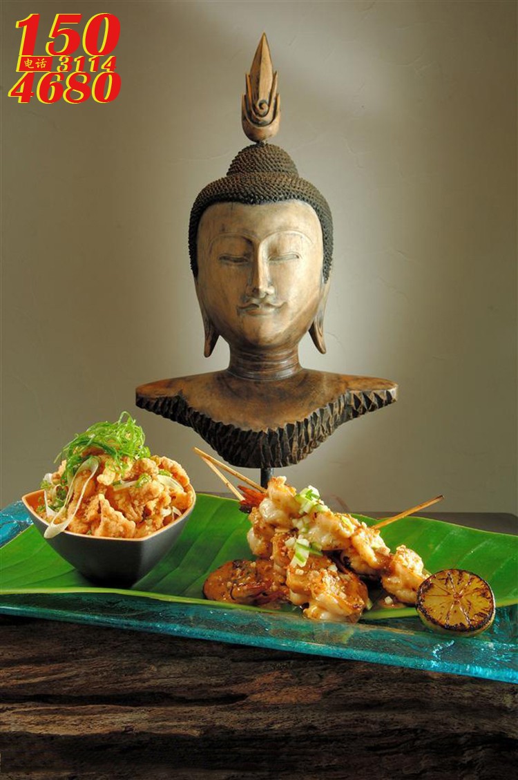 佛像雕塑 印度美味食品
