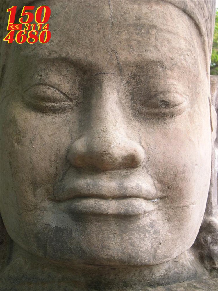 柬埔寨吳哥窟佛像特写