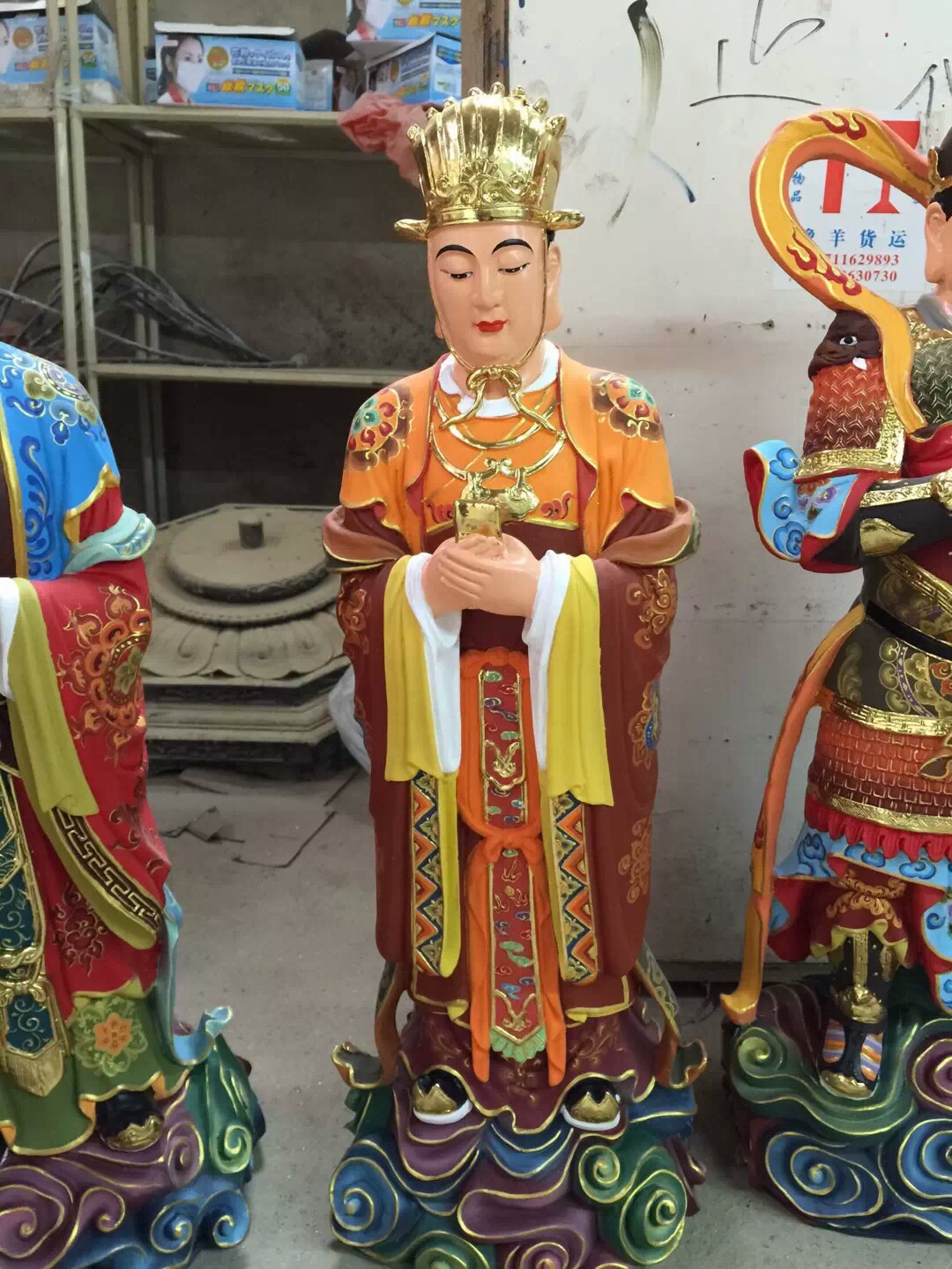 诸天菩萨寺院玻璃钢雕塑