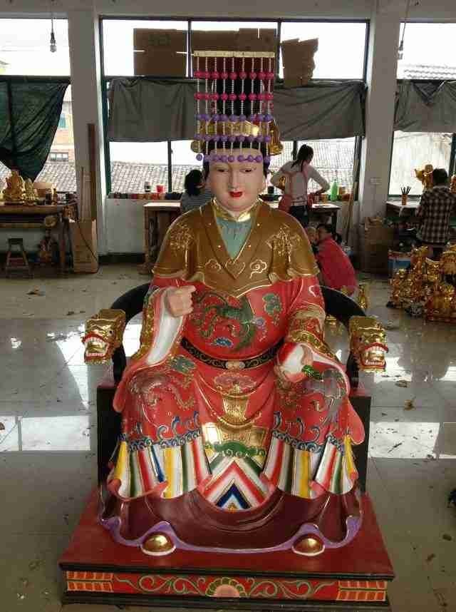 王母娘娘玻璃钢树脂雕塑像