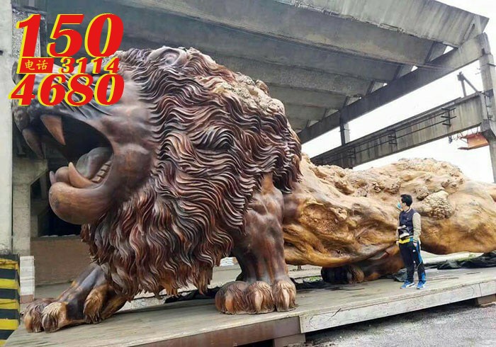艺术狮子造型动物雕塑