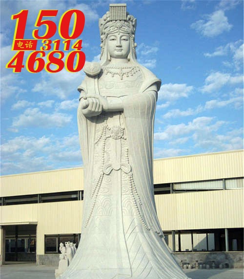 汉白玉妈祖石雕