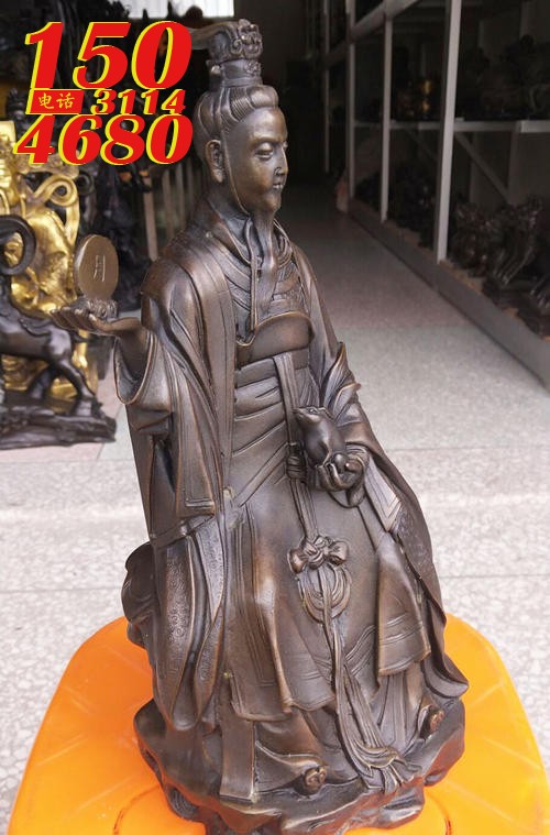 月老铜雕像