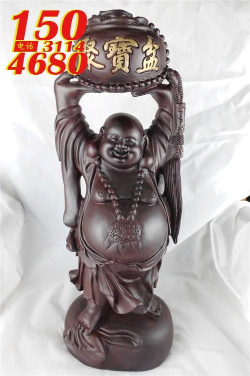 弥勒聚宝盘雕塑摆件