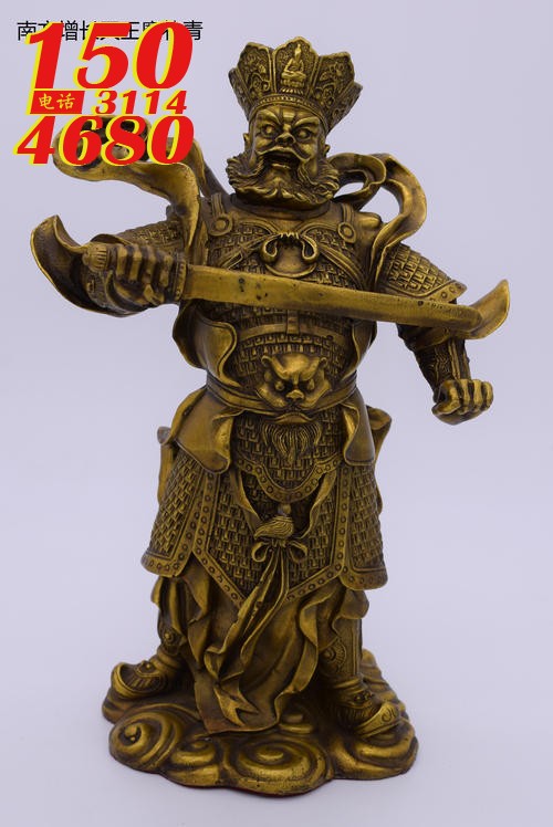 纯铜铸造增长天王雕塑