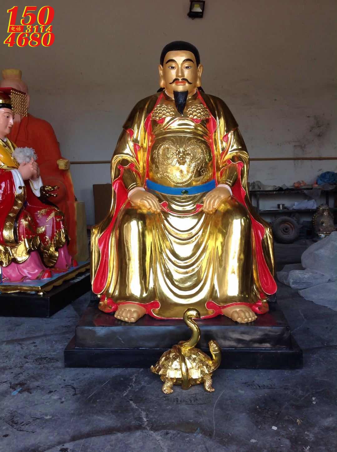 真武大帝铜雕神像